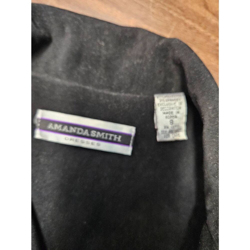 Amanda Smith Black Silver Studded Blazer Womens Size 8 - Picture 7 of 10
